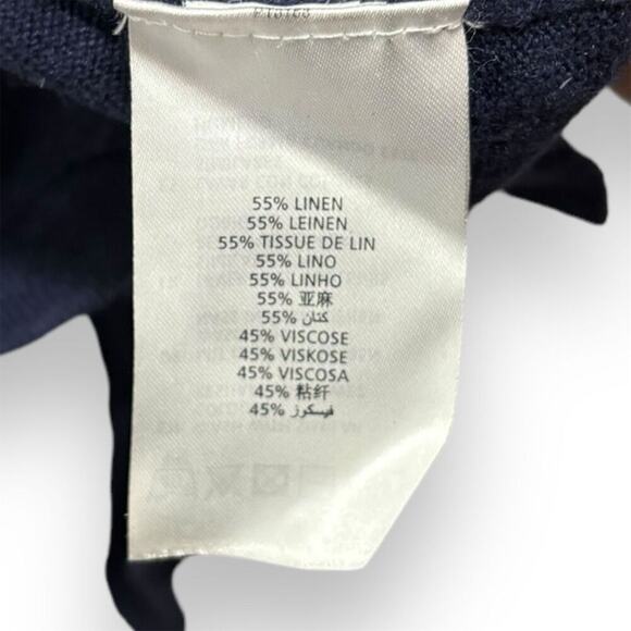 Gant New Haven Women's Navy Cardigan Sweater Size L Open Front - Picture 6 of 6